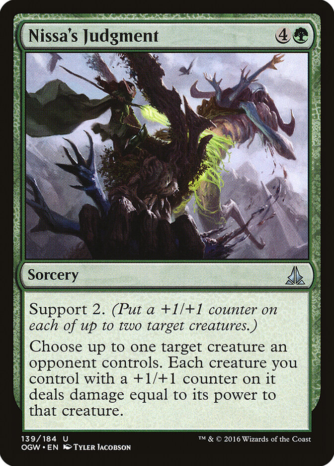 Nissa's Judgment card front