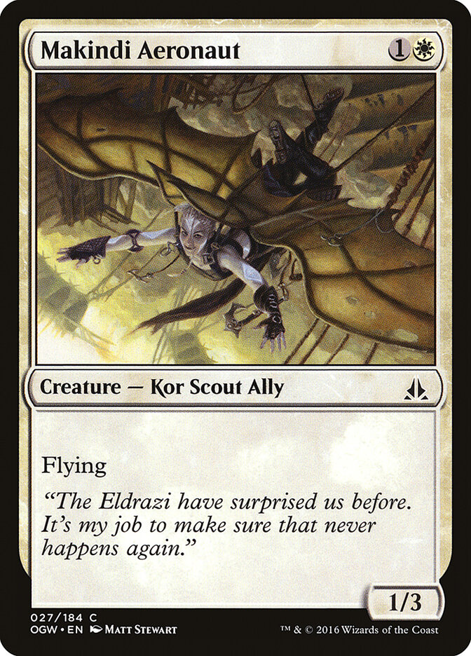 Makindi Aeronaut card front