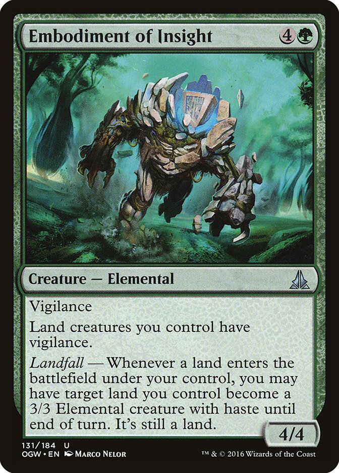Embodiment of Insight card front