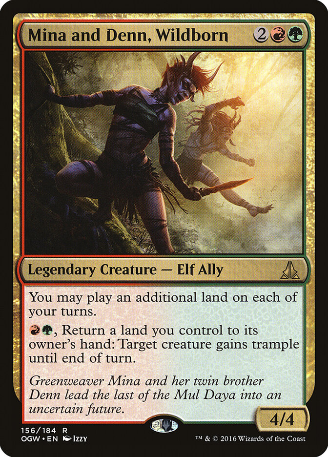 Mina and Denn, Wildborn card front