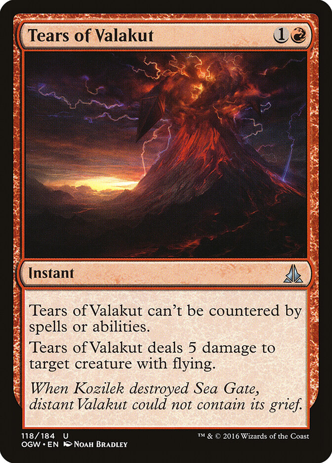 Tears of Valakut card front