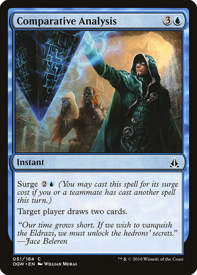Comparative Analysis card front
