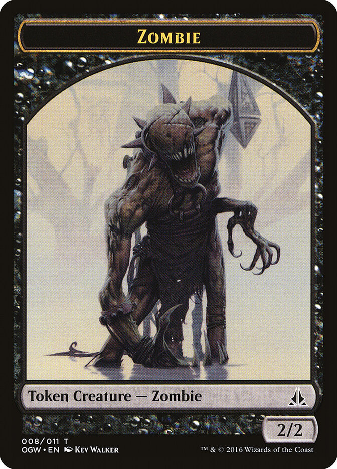 Zombie card front