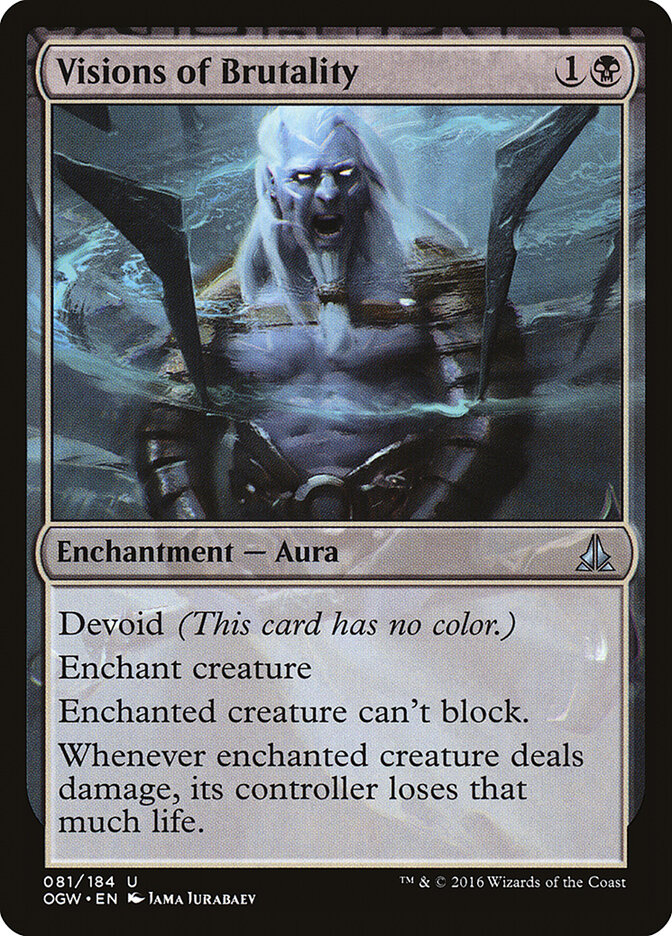 Visions of Brutality card front
