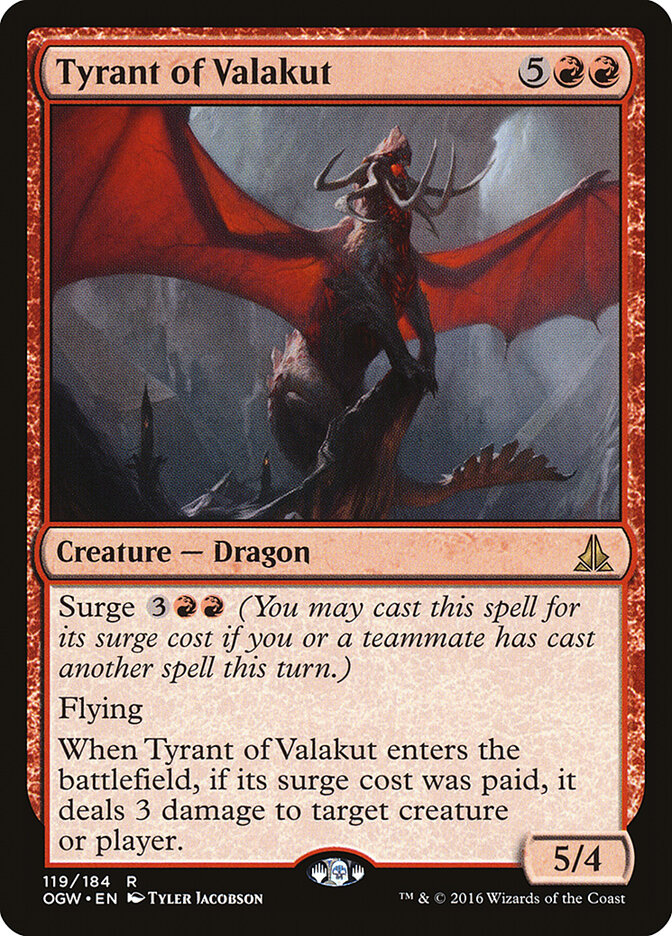 Tyrant of Valakut card front