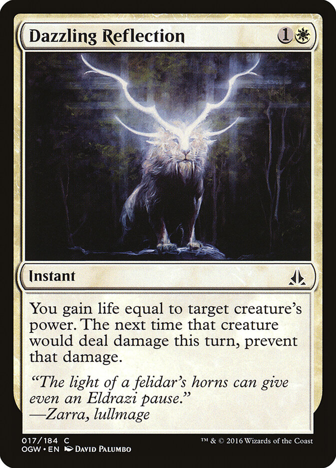 Dazzling Reflection card front