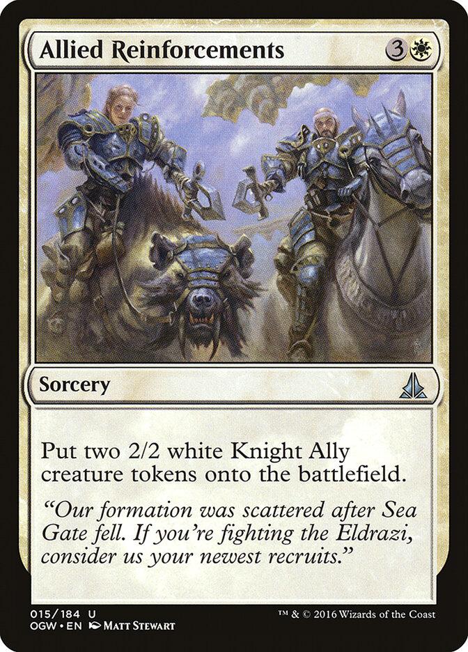 Allied Reinforcements card front