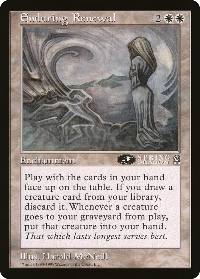 Enduring Renewal card front