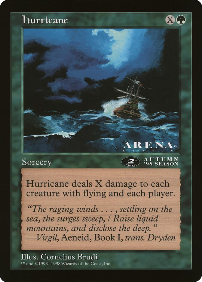 Hurricane card front