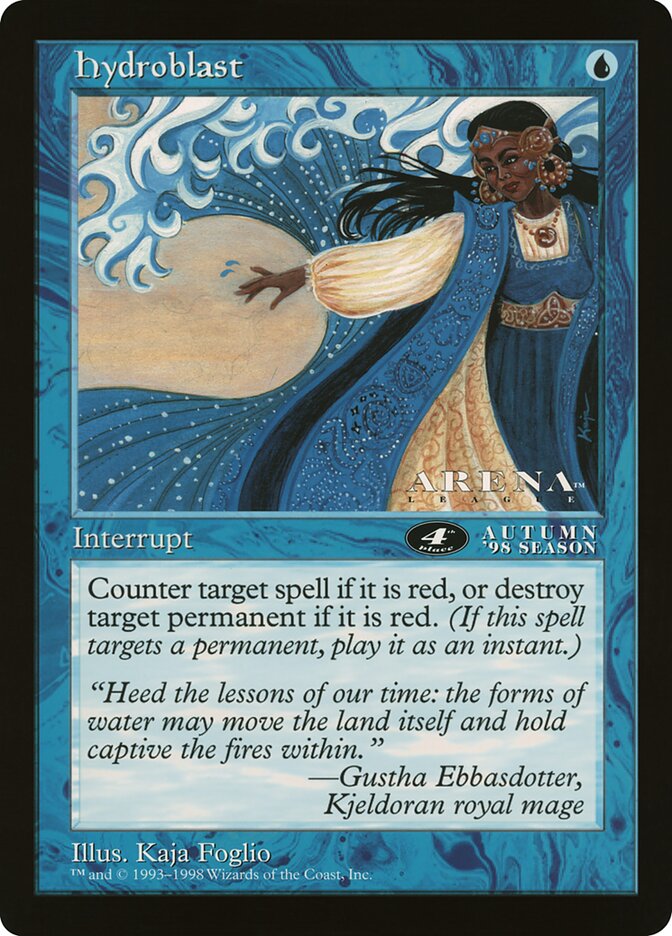 Hydroblast card front