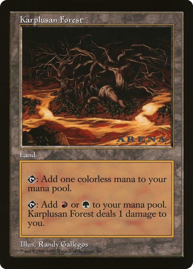 Karplusan Forest card front