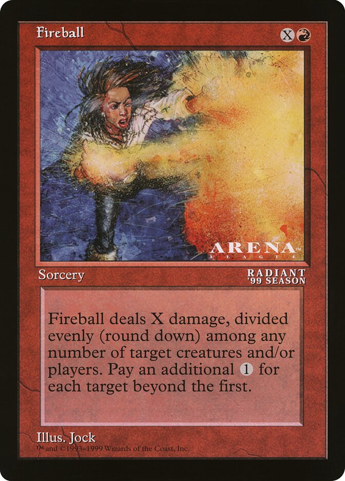 Fireball card front