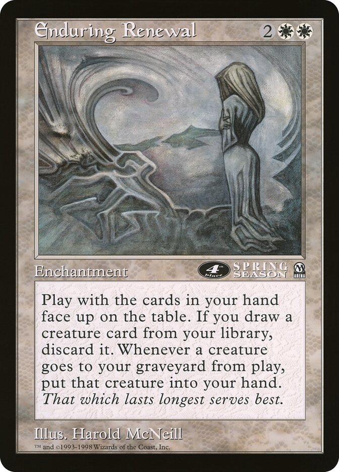 Enduring Renewal card front