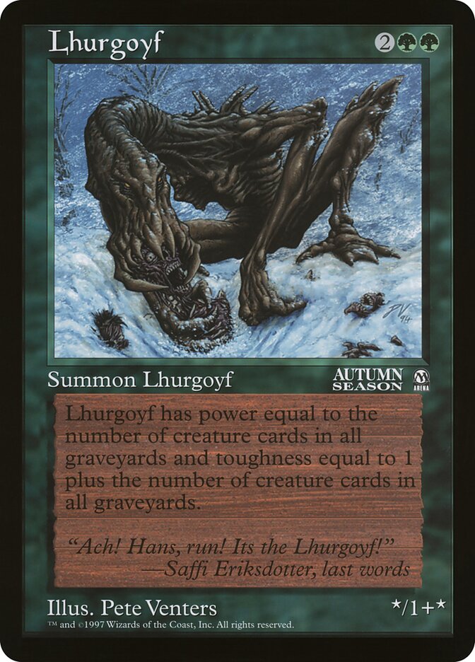 Lhurgoyf card front