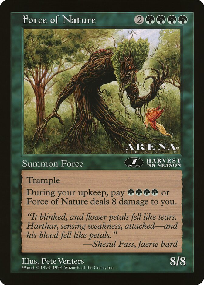 Force of Nature card front