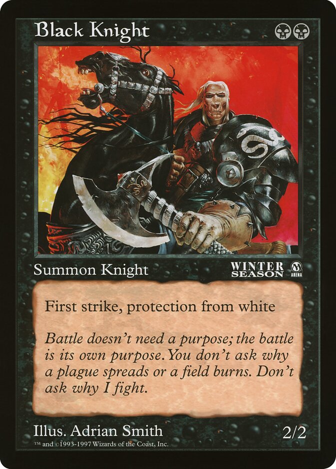 Black Knight card front