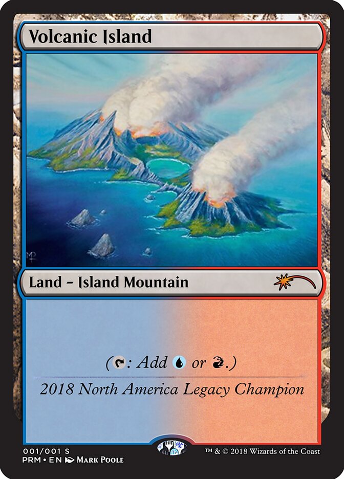 Volcanic Island card front