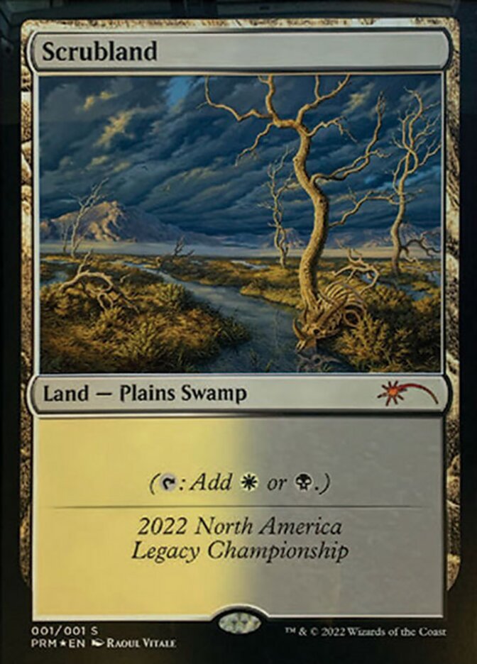 Scrubland card front