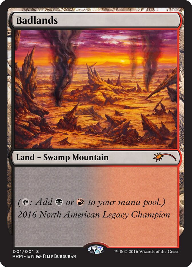 Badlands card front