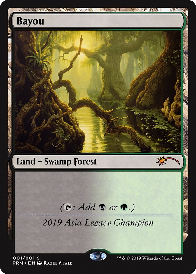 Bayou card front