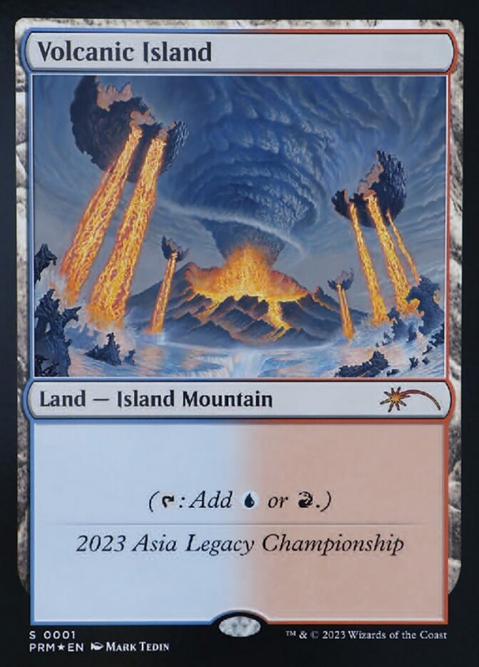 Volcanic Island card front