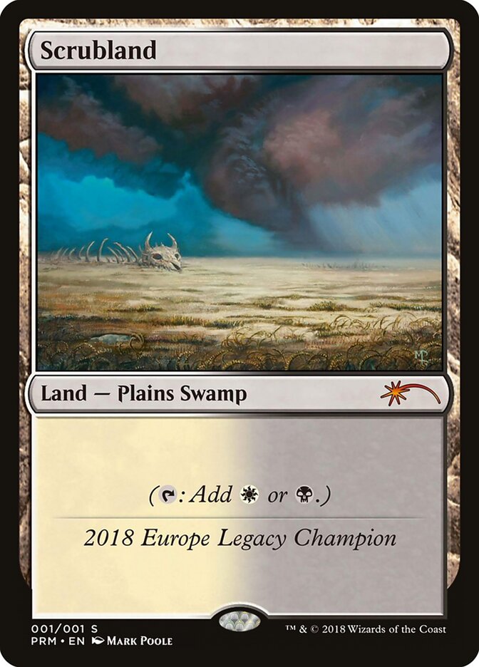 Scrubland card front