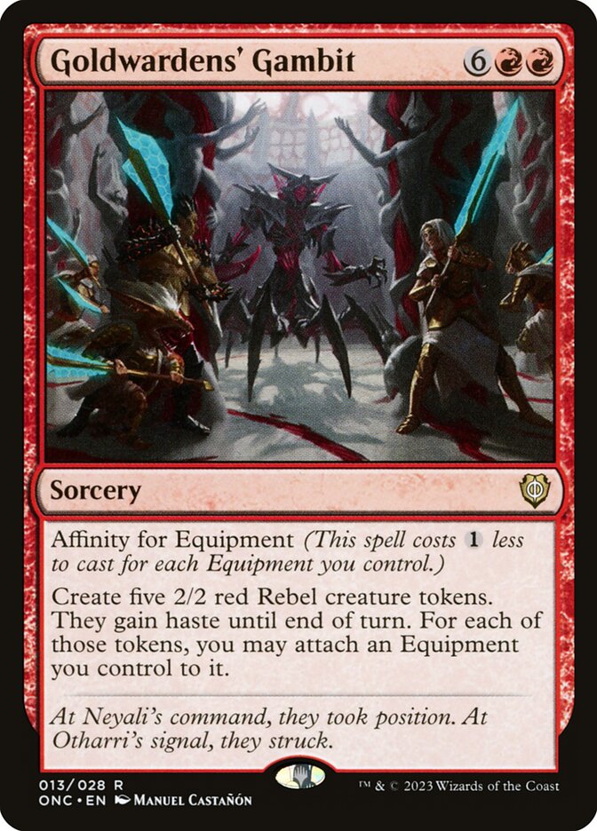 Goldwardens' Gambit card front