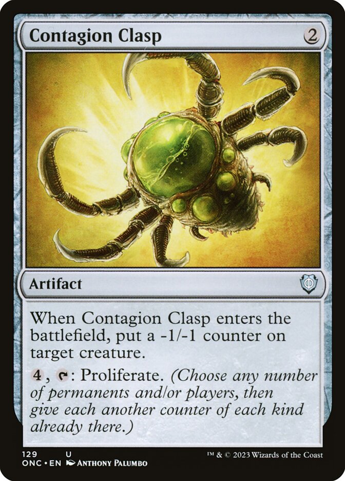 Contagion Clasp card front