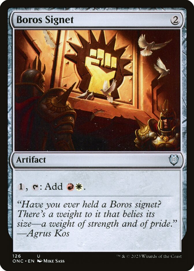 Boros Signet card front