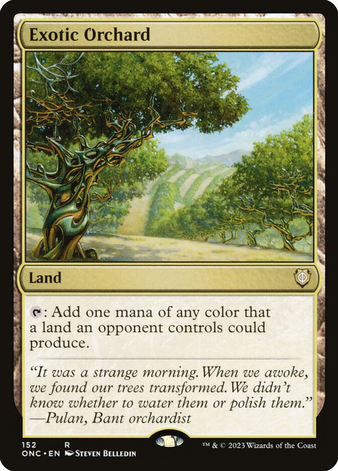 Exotic Orchard card front