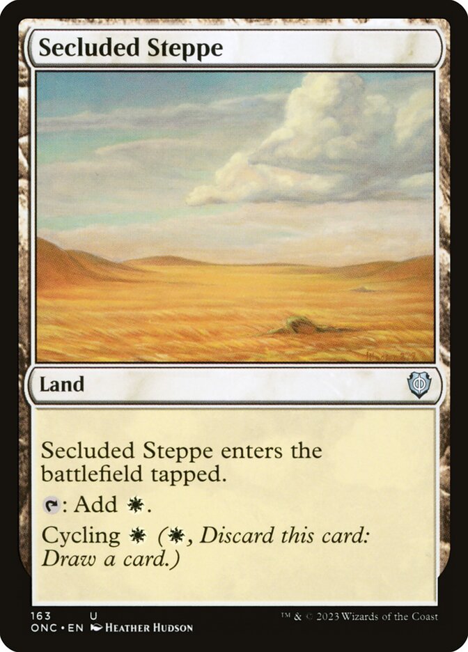 Secluded Steppe card front