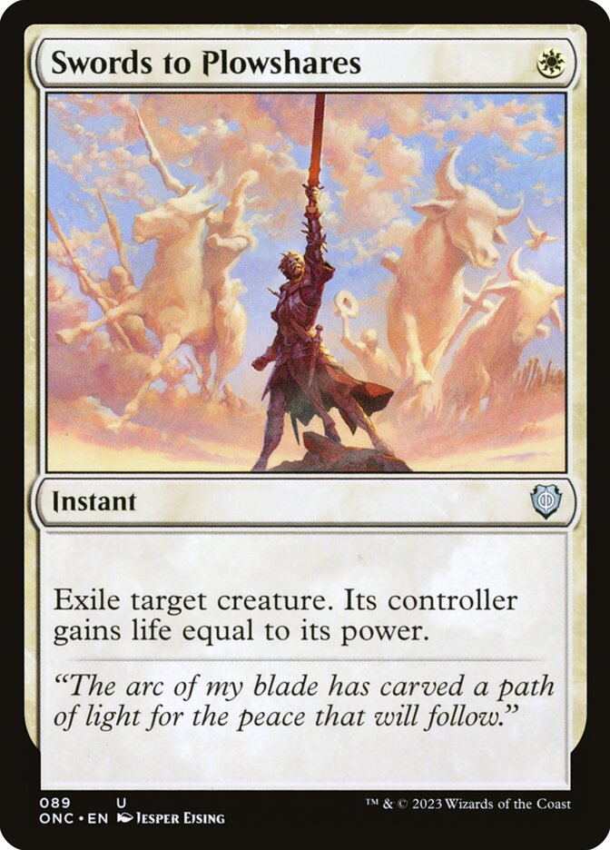 Swords to Plowshares card front