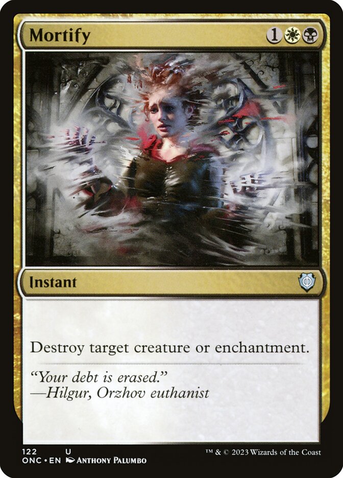 Mortify card front