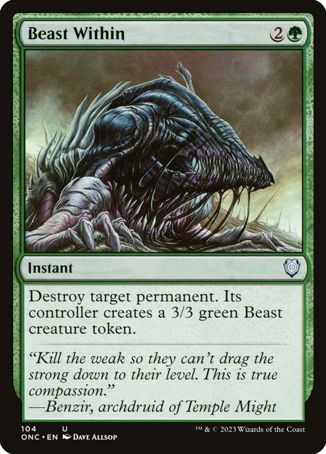 Beast Within card front