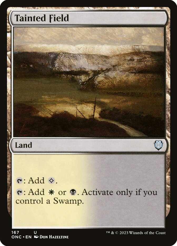 Tainted Field card front