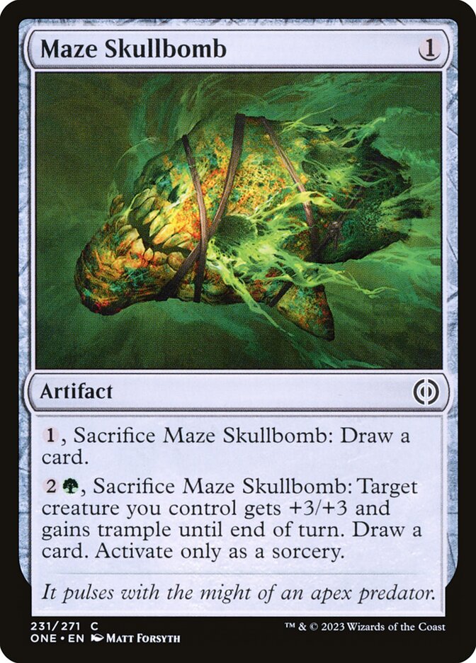 Maze Skullbomb card front