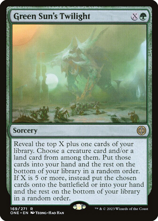 Green Sun's Twilight card front