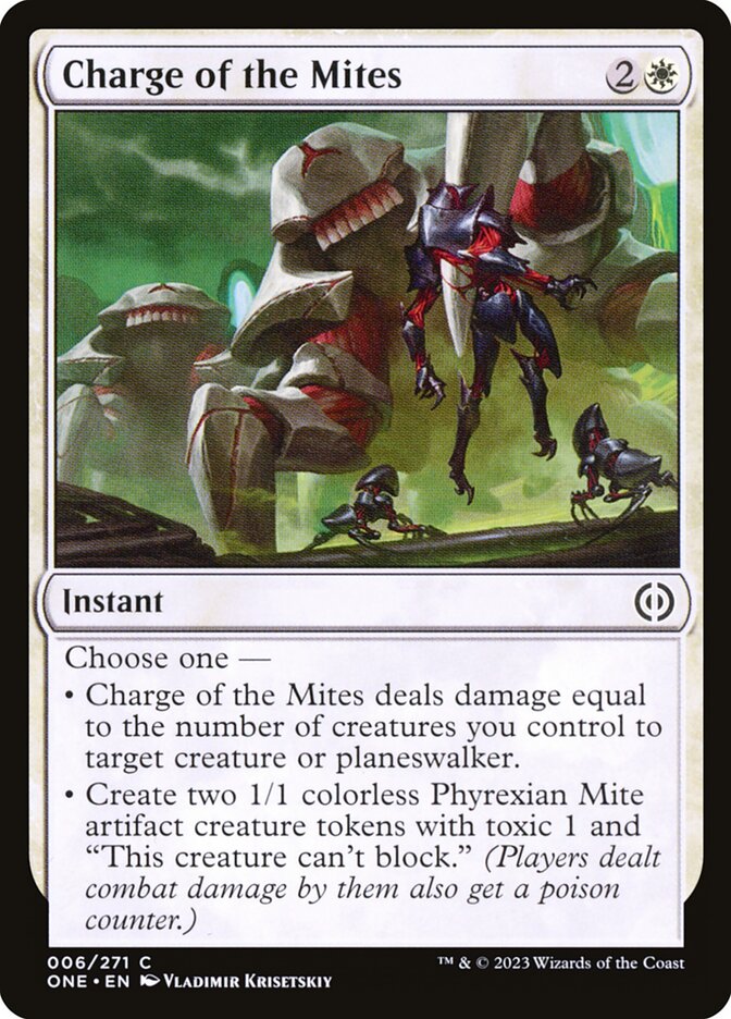 Charge of the Mites card front