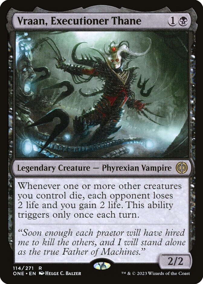 Vraan, Executioner Thane card front