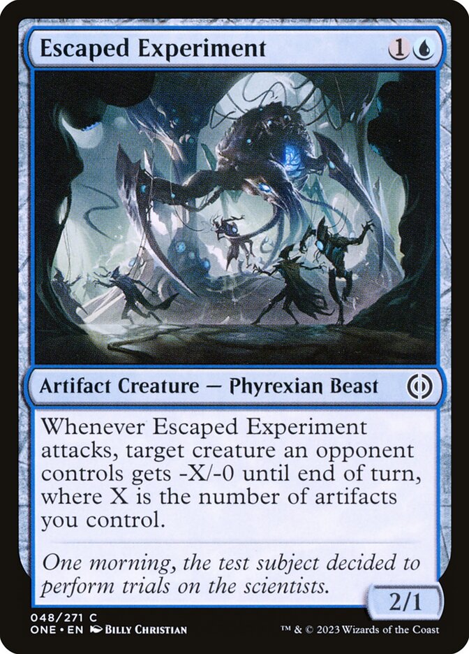 Escaped Experiment card front