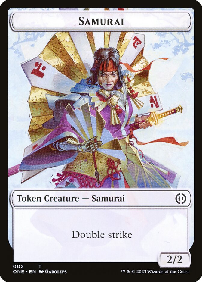 Samurai card front