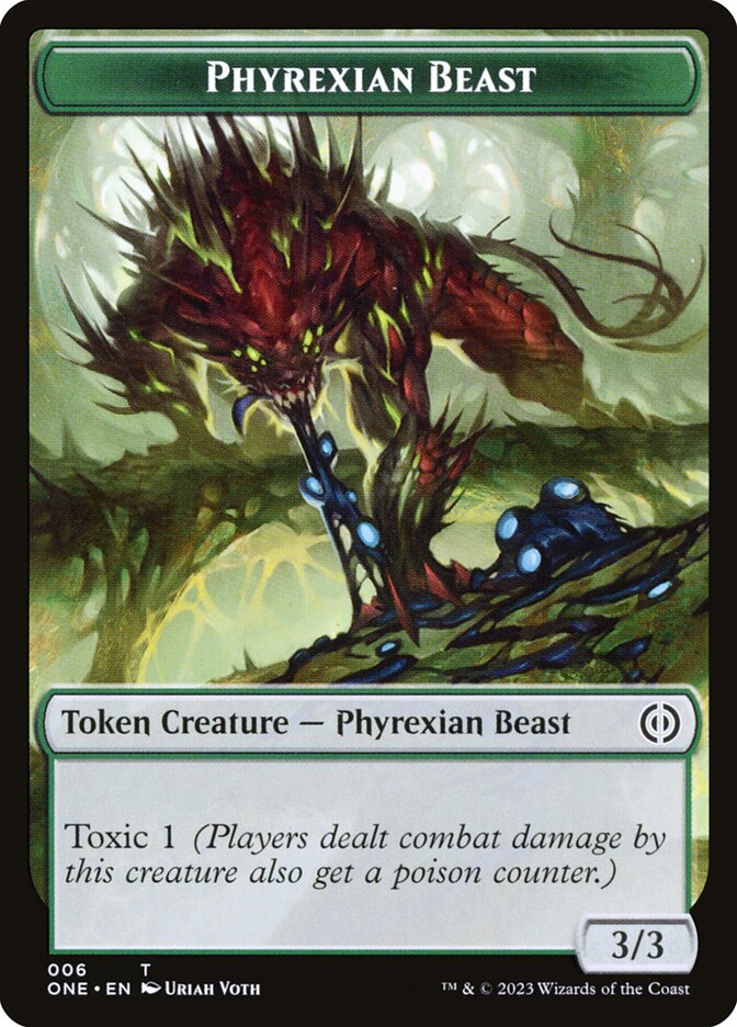 Phyrexian Beast card front