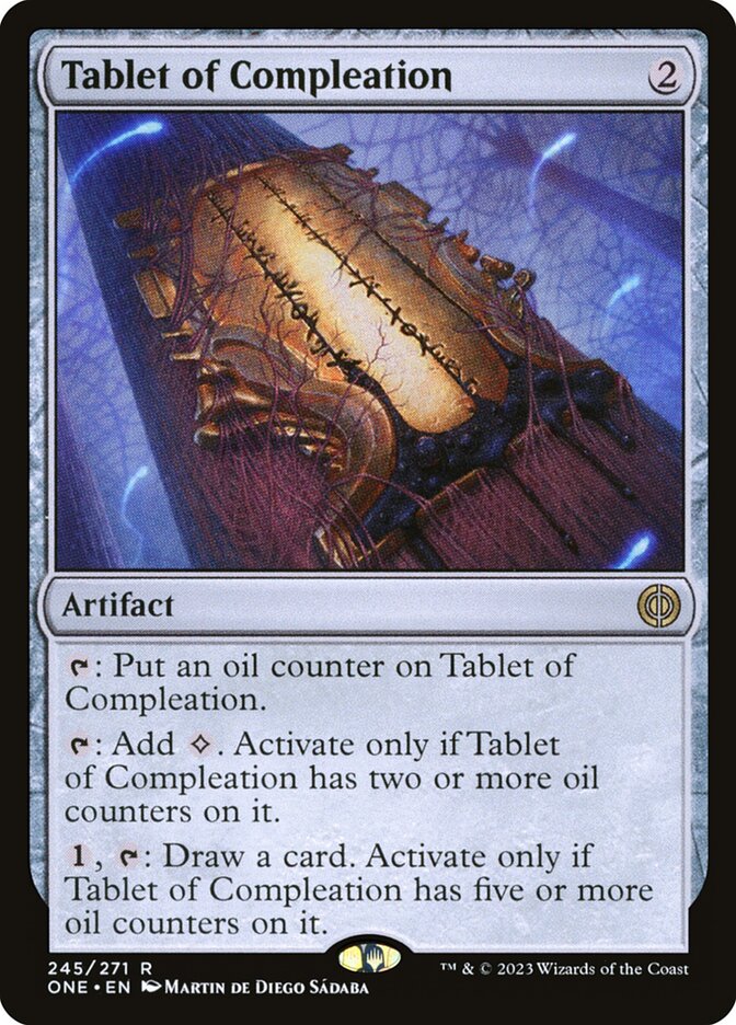 Tablet of Compleation card front