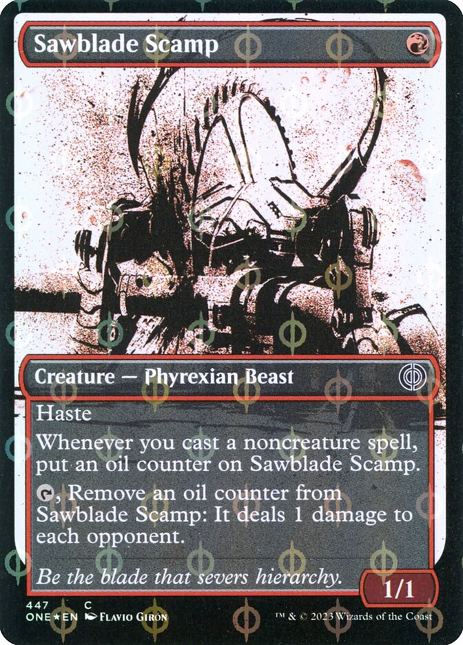 Sawblade Scamp card front