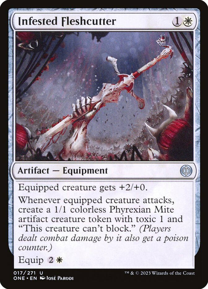 Infested Fleshcutter card front