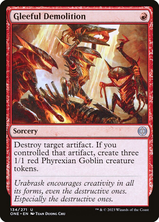 Gleeful Demolition card front