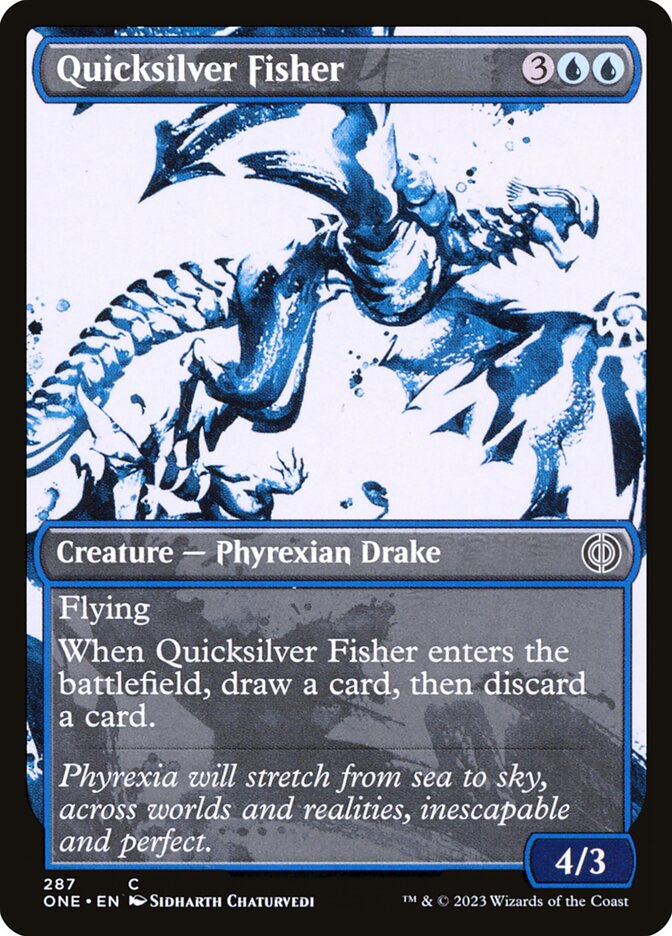 Quicksilver Fisher card front