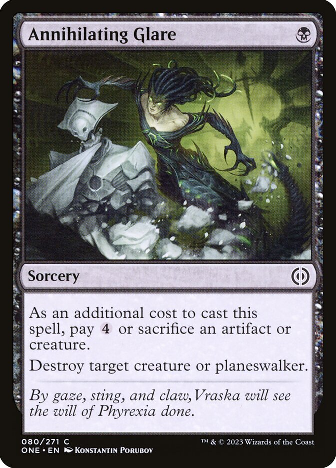 Annihilating Glare card front