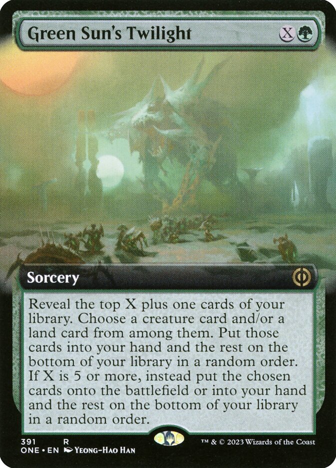 Green Sun's Twilight card front
