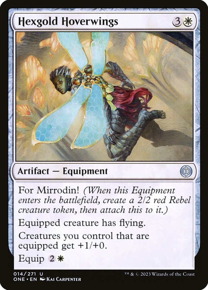 Hexgold Hoverwings card front